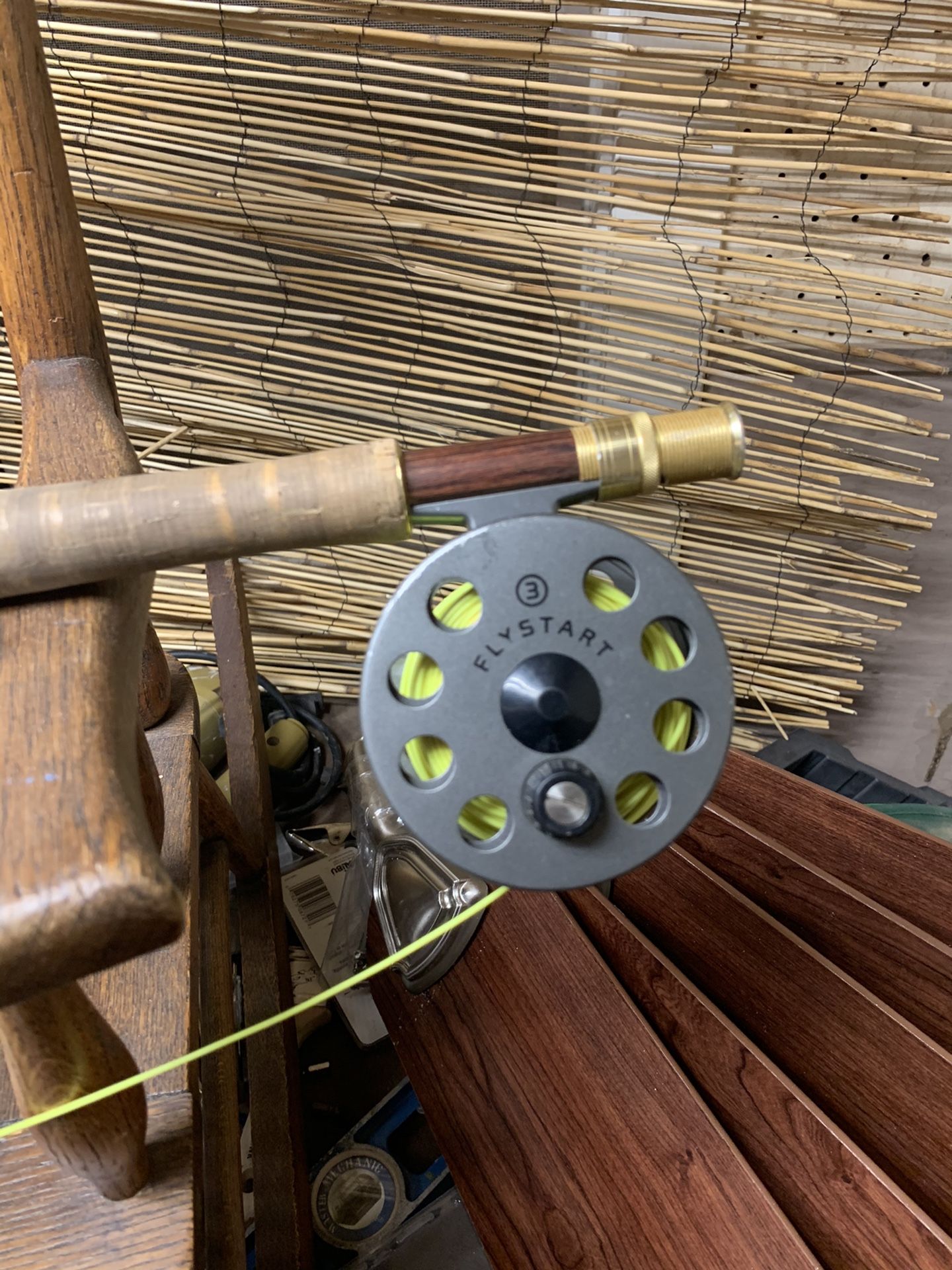 Two high end fly fishing rods and reels with case