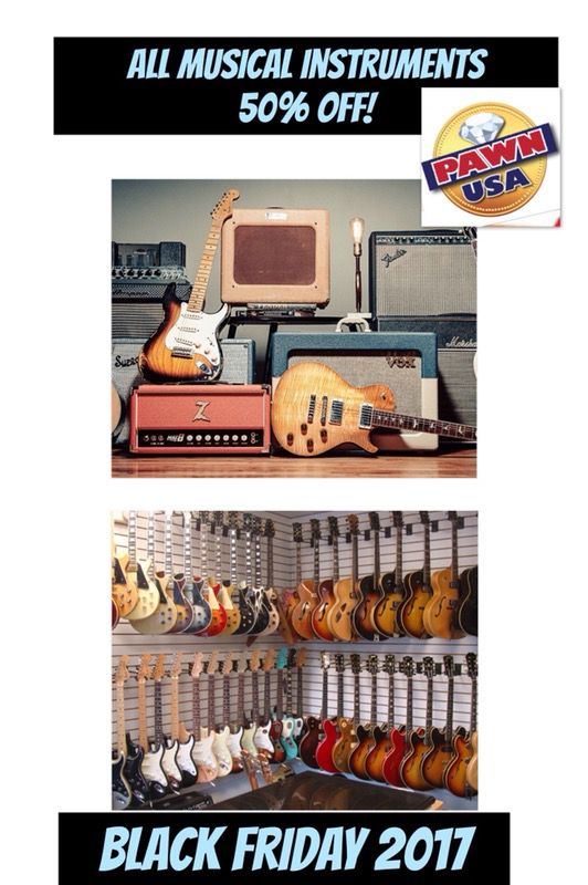 50% off all musical instruments!