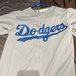 Dodger Majestic Jersey (gray)