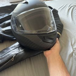 Sedici Strata II Helmet And Size 46 BILT Leather Jacket
