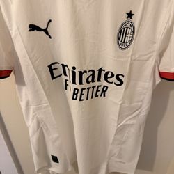 AC Milan Authentic Player Jersey Puma 2024 White Emirates ULTRAWEAVE Size S NEW BNWT