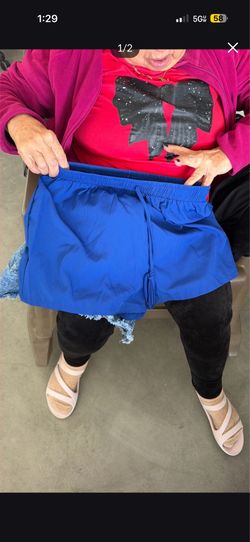 Blue Matching Shirt & Shorts Set