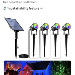 Aponuo New 4 Pk Solar Rgb Spotlight(I Have Several Boxes)
