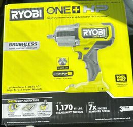 Ryobi HP High Torque Impact Wrench Brushless