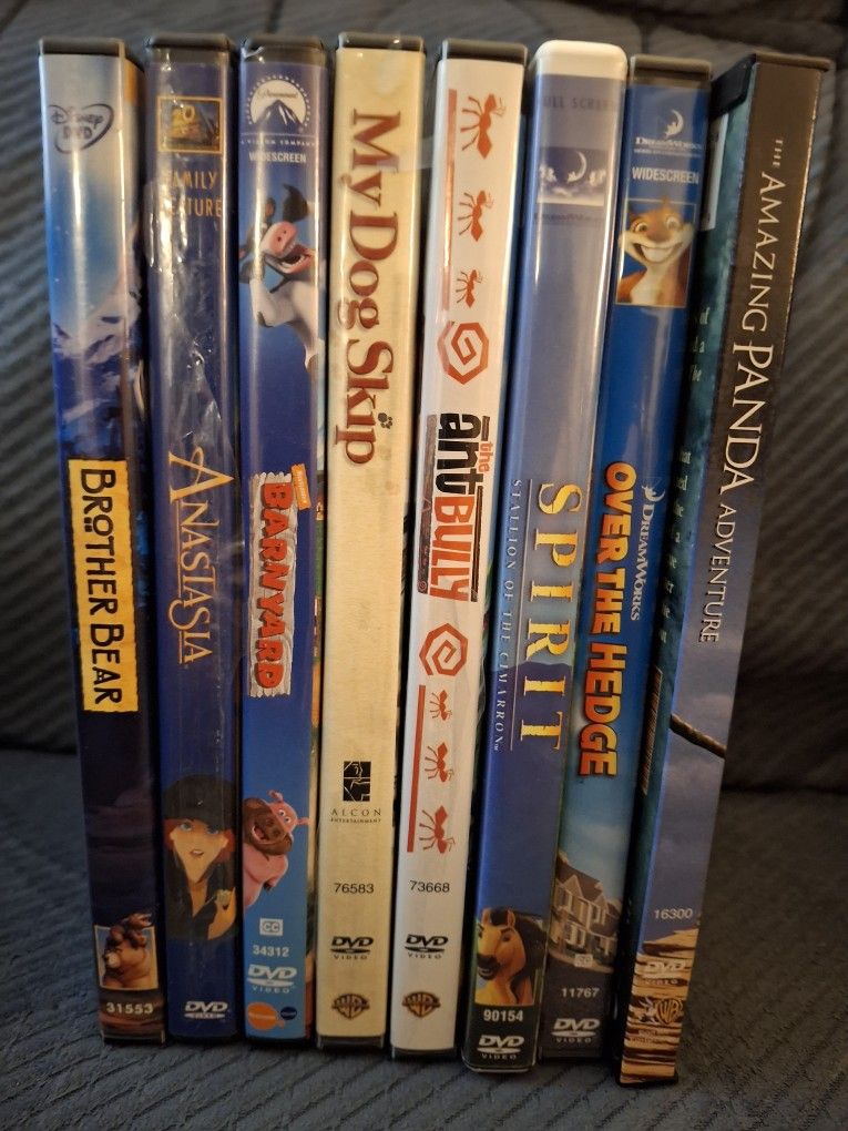 Lot Of 8 DVDs, Kids. $39.95.95, OBO.