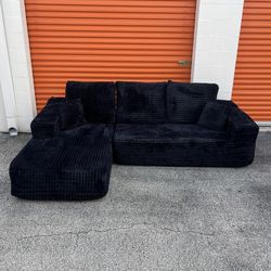 NEW Viral TikTok Black Sectional Couch 🚛 SAME DAY DELIVERY