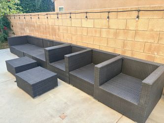 Outdoor Wicker Sectional Patio Furniture Set