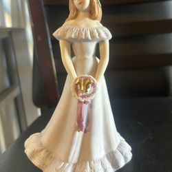 vintage Enesco Growing Up Birthday Girl 16 