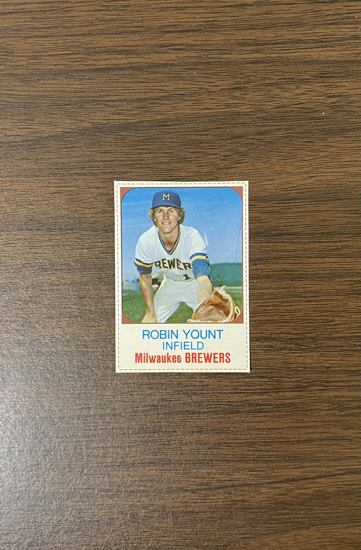 ROBIN YOUNT 1975 HOSTESS (SP) SHORT PRINT ROOKIE BASEBALL CARD # 80 HOF BREWERS
