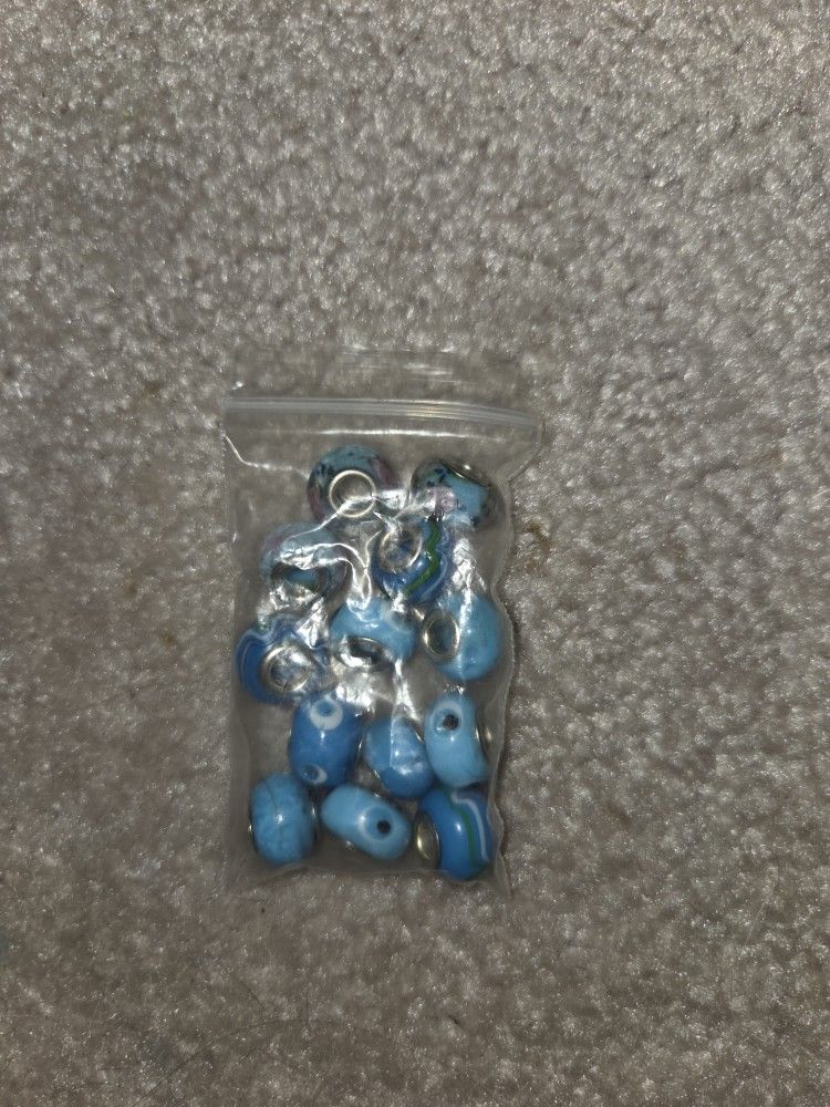 Blue Large Whole Beads