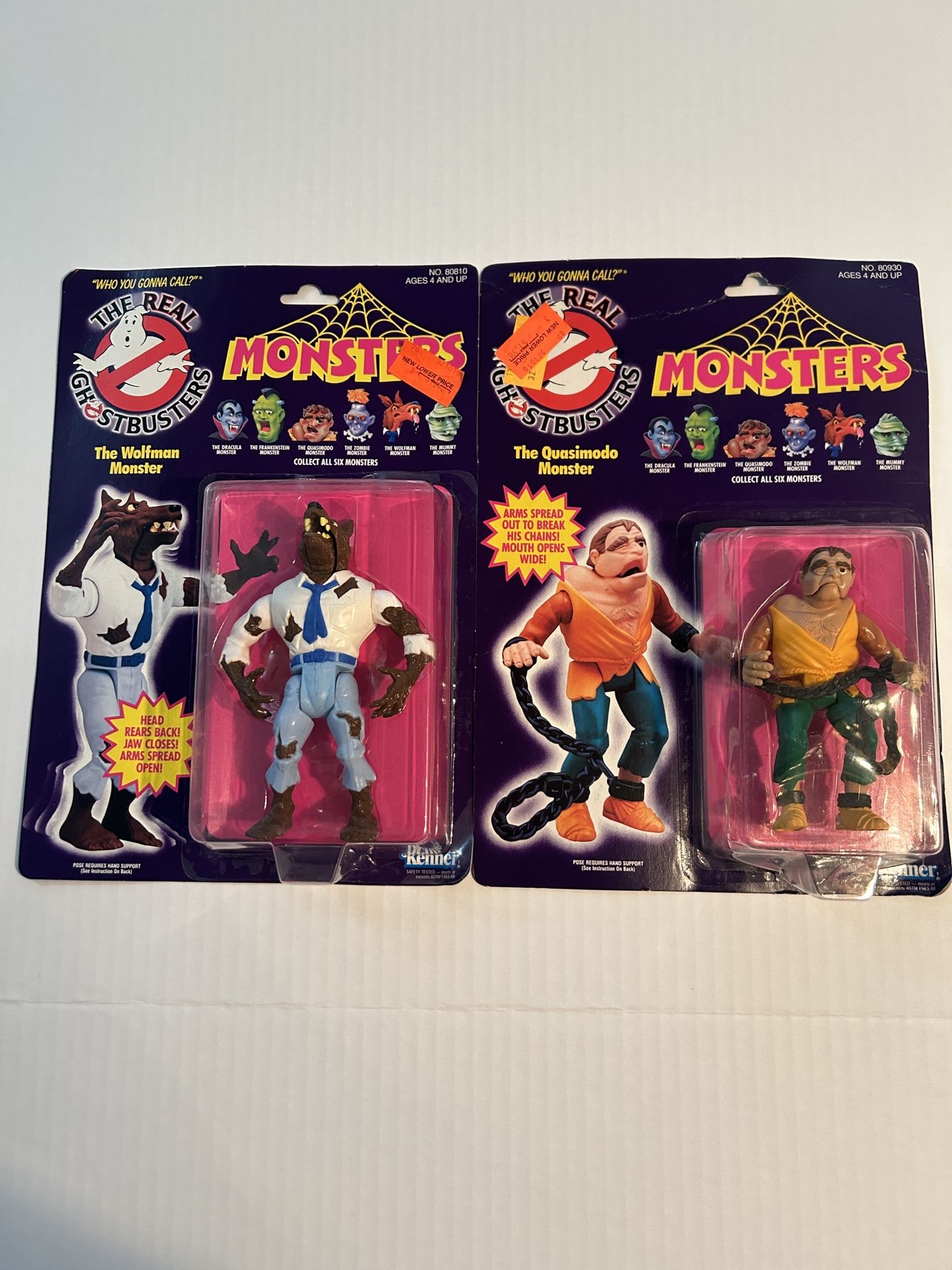 The real Ghostbusters action figures.