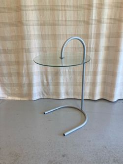 Metal & Glass End Table