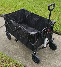 Collapsing Folding Wagon Cart Foldable

No issues. Great for carrying sorts gear or Beach gear.