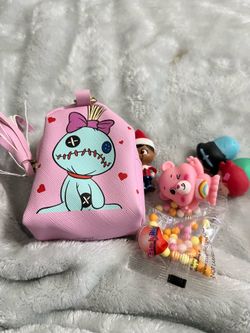 Stitch keychain with little toys