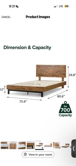King bed frame