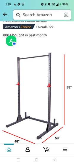 Cap Squat Rack Barbell And Punching Bag