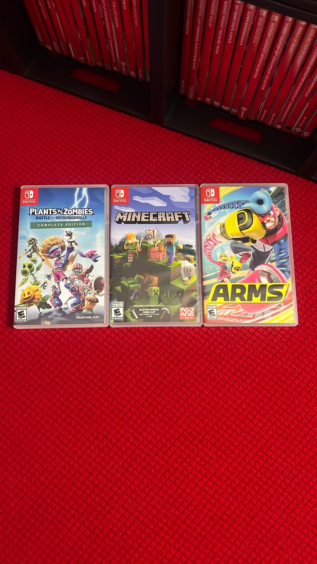 Nintendo Switch Games. Plants Vs Zombies, Minecraft, Arms