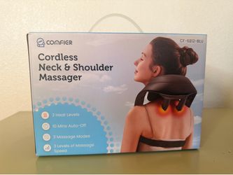 COMFIER Cordless Neck Massager with Heat – New in Box – OBO