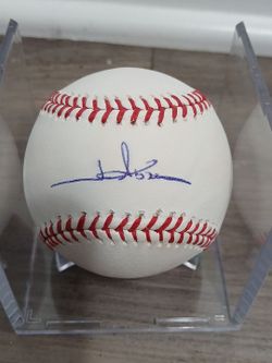 Angels- Jim Abbott Autographed Baseball- Beckett
