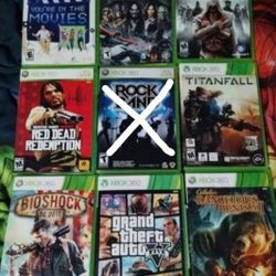 Xbox 360 Games, $8 Each 
