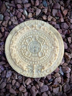 Aztec Calendar Concrete Stamp