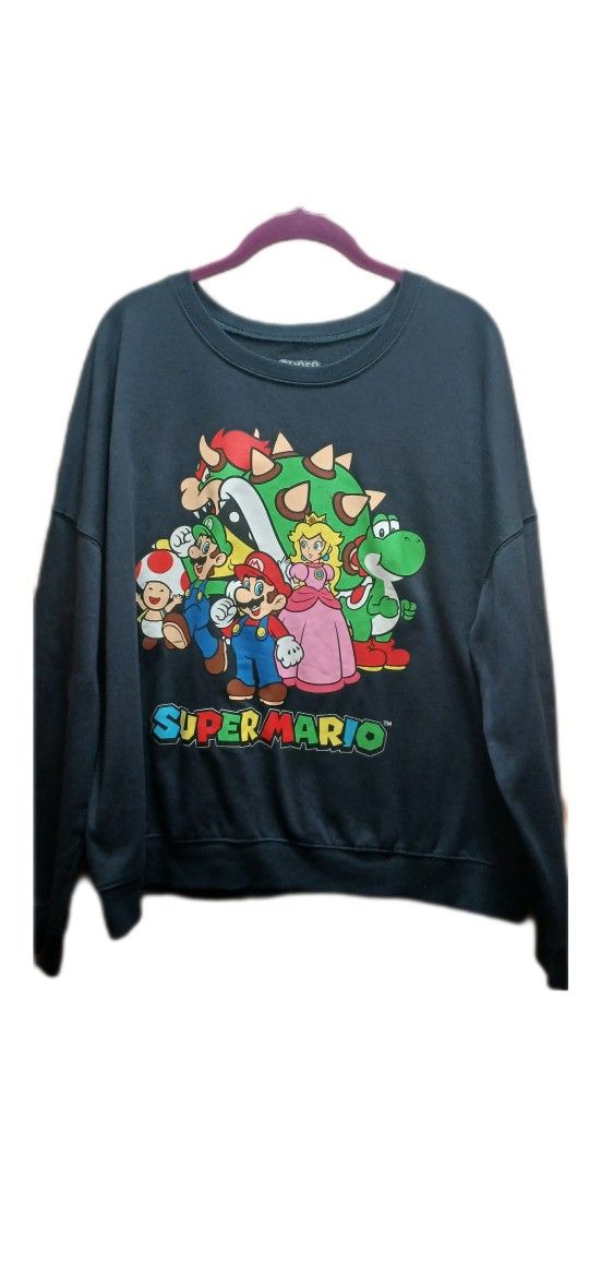 Super Mario Brothers Long Sleeve Sweatshirt