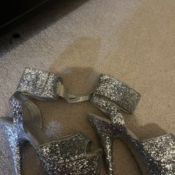Glitter pleaser heels (size 6)