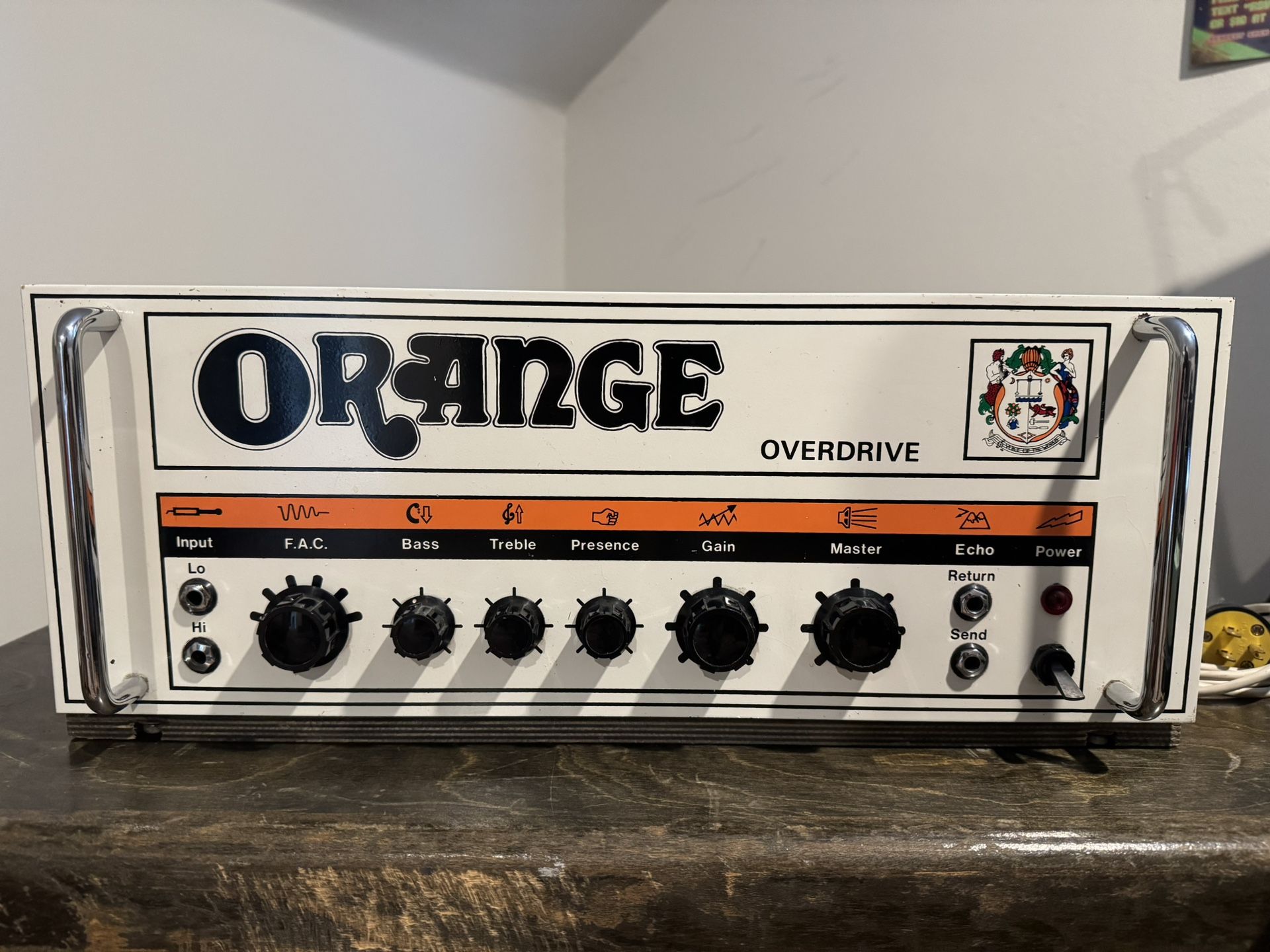 1976 Orange OR80 80-Watt Guitar Amp Head Orange