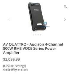 Audison Av Quattro 4 Channel Amplifier 