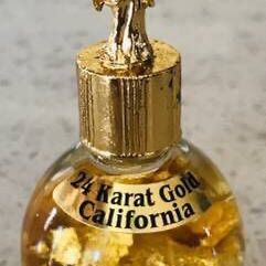 New Souvenir USA 24 Karat California Gold- Flakes Floating in Liquid Glass