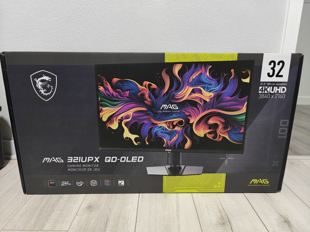 MSI MAG 321UPX QD-OLED 32″ 4K/240 Hz Monitor