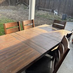 Solid Wood Table With Leaf (OBO)