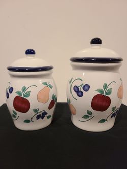 Vintage Orchard Medley Princess House Jars
