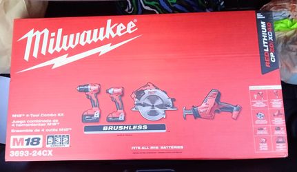 Milwaukee M18 Brushless 4-Tool Combo Kit