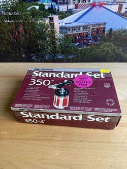 Badger 350-3 Single Action External Mix Airbrush Standard Set w/Propel