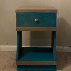 Refinished Vintage MCM Nightstand 