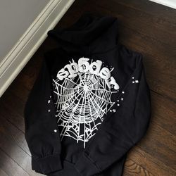 Spider Black Chrome OG Web Hearts Pullover Hoodie Denim Hooded Jacket Tears Hellstar Jacket Small S Medium M Large L XL Coat 