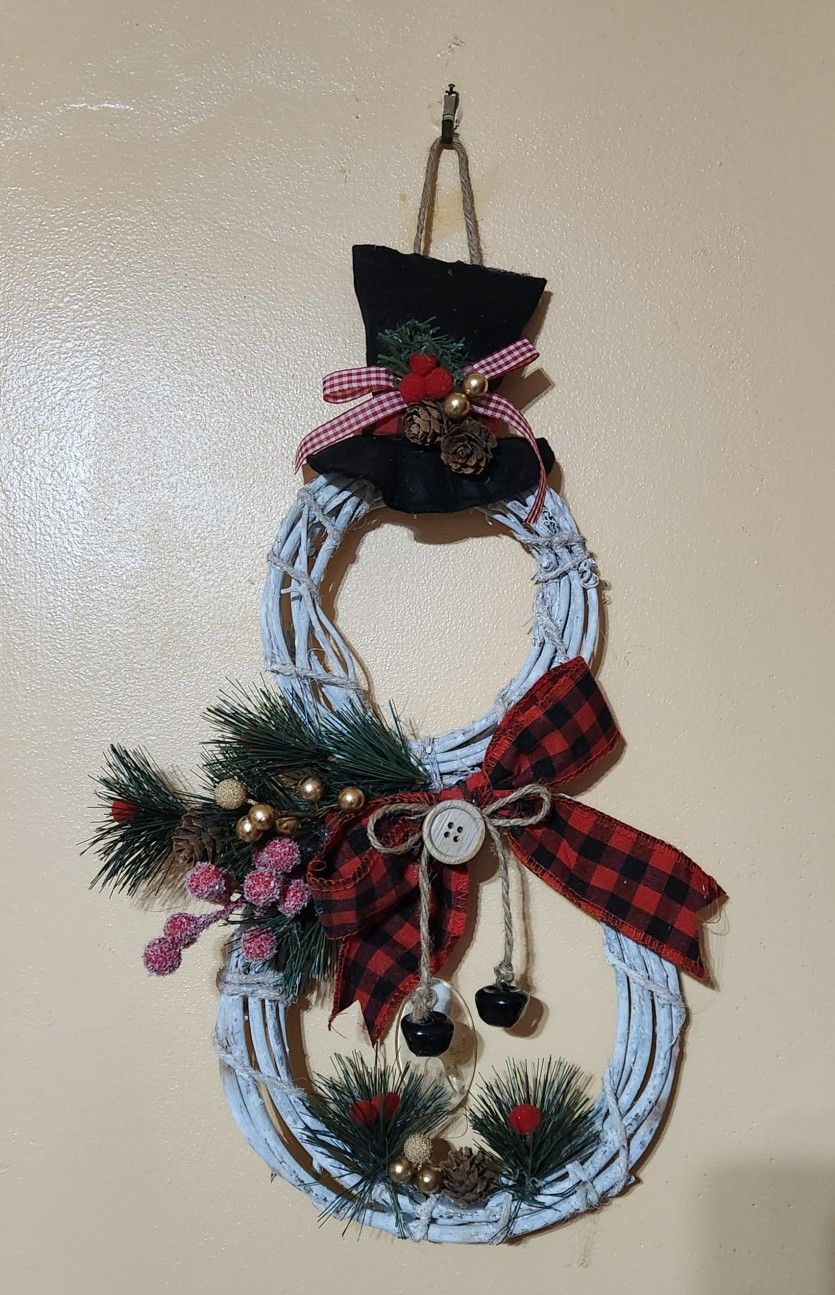 Snowman Wreath