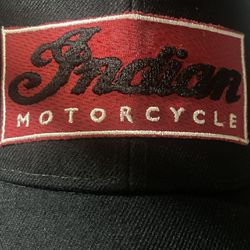 indian motorcycle Blk baseball cap hat. Adjustable.  