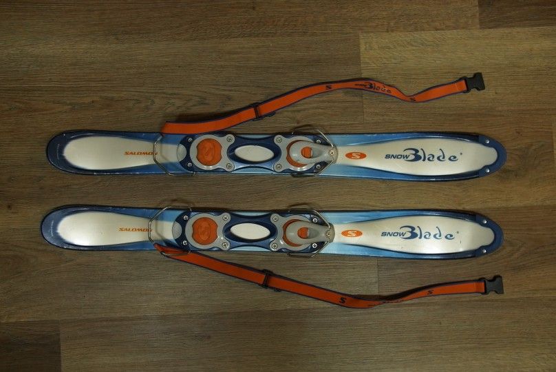 Snowblade Skis 35" Adjustable Bindings 