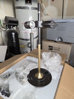 new metal table lamp. 