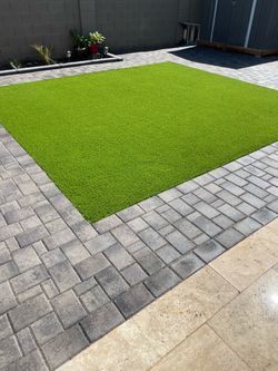 Pavers turf travertine sod