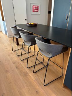 Blu Dot set of 3 Racer Counter Stools