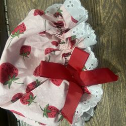 Strawberry Bonnet, Strawberry Short Cake Costume Bonnet, Photoshoot Prop