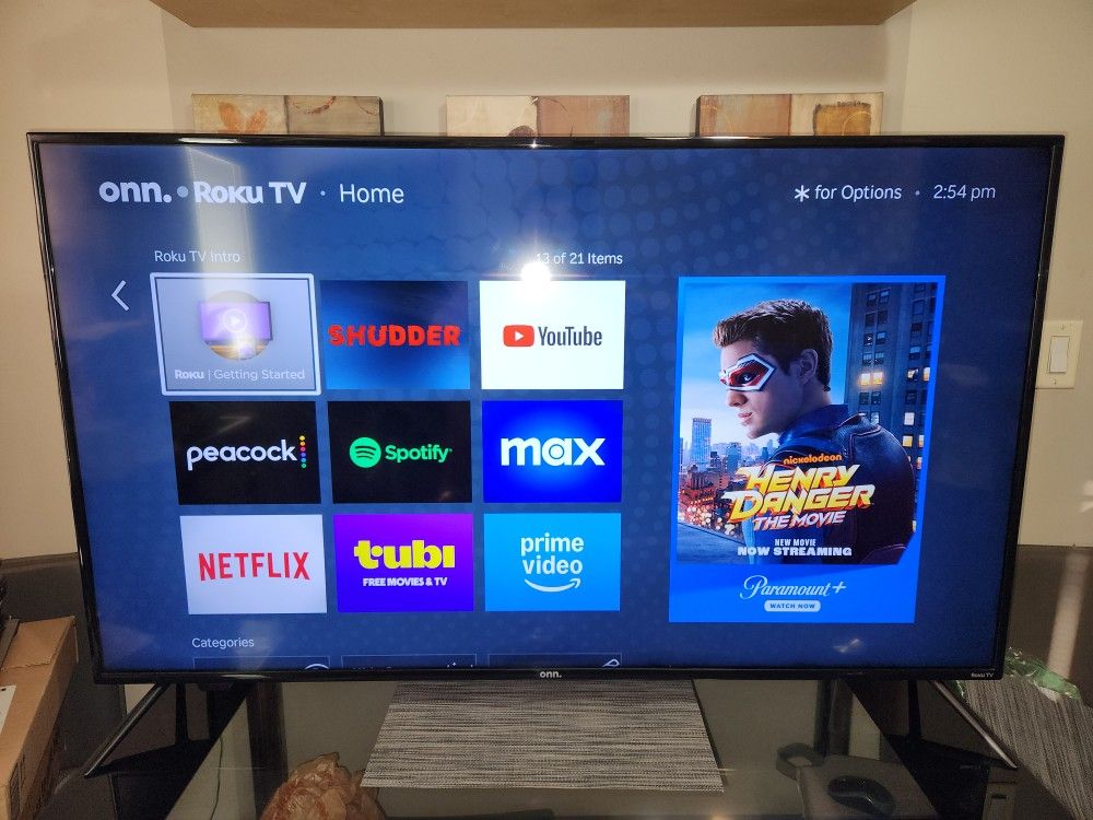 Onn 55 inch 4k Roku Smart Tv