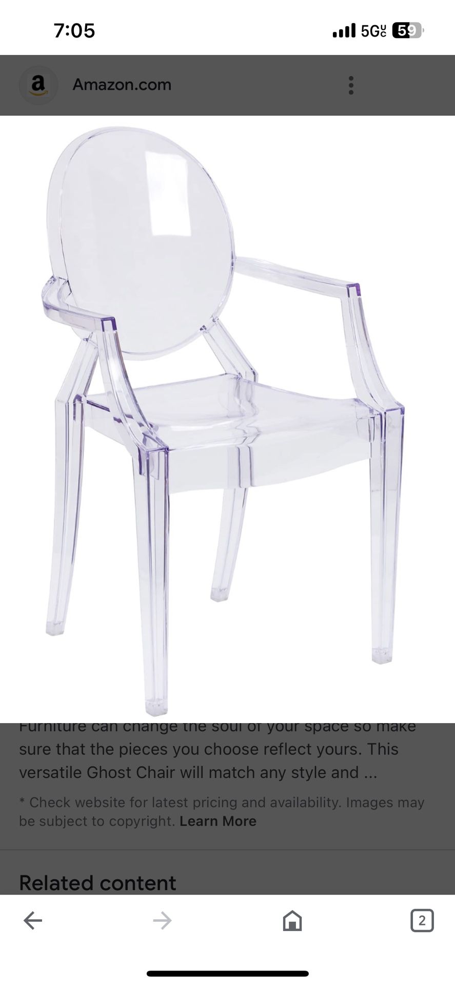 Ghost Chairs (4), Clear