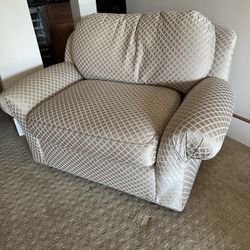 Oversized Chair and Ottoman