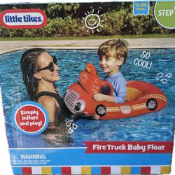 Little Tikes Fire Truck Infant Baby Kids Pool Float with Seat