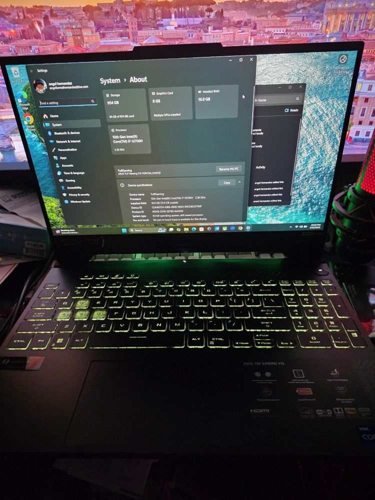 Asus Tuf Gaming Laptop 