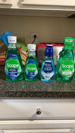 Crest/Scope Mouthwash Bundle-4 Items!($19.88+Value)
